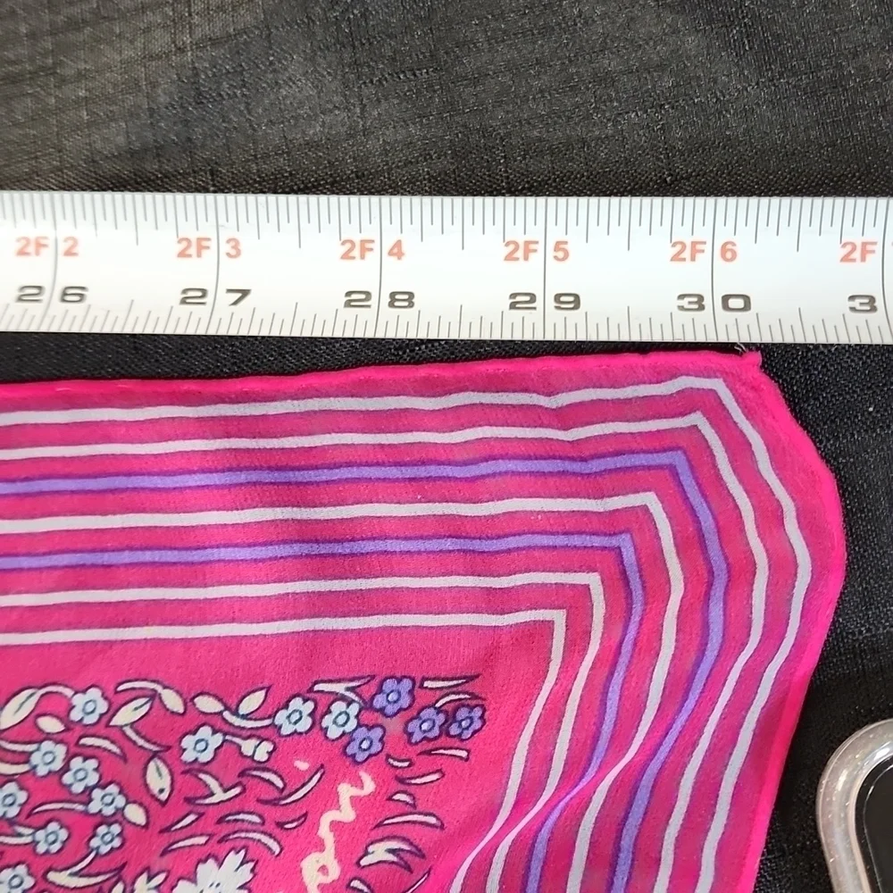 Vtg Hanae Mori Silk Scarf